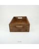 IZEMU WAKU TEAK CRATE A4 - Wood Box Kotak Kerat Container Kayu Jati